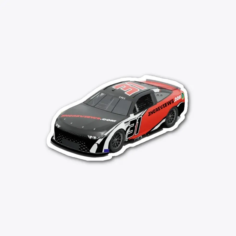 ZNC reviews Race car diecut sticker 