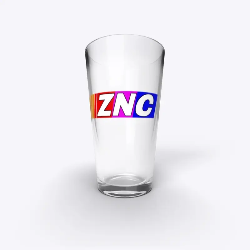 ZNC printed drinking glass 